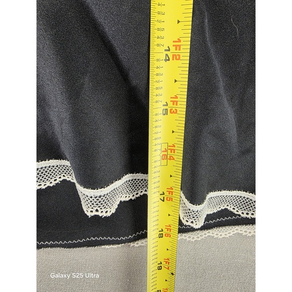 Victorias‎ Secret Satin Cami Large Black Lace Feminine Sexy Club Rave Festival - Picture 5 of 7